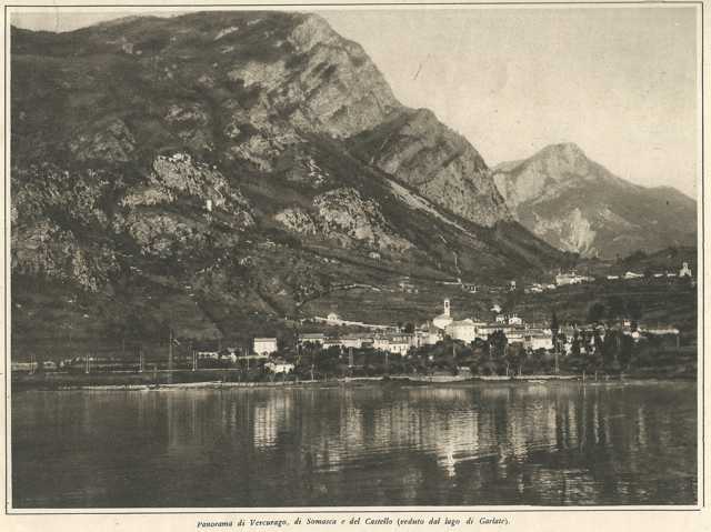 panorama di Vercurago, di Somasca e del Castello