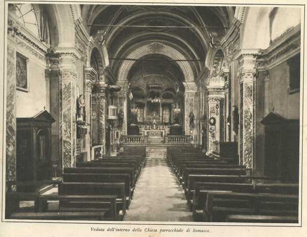 veduta dell'interno della chiesa parrocchiale di Somasca