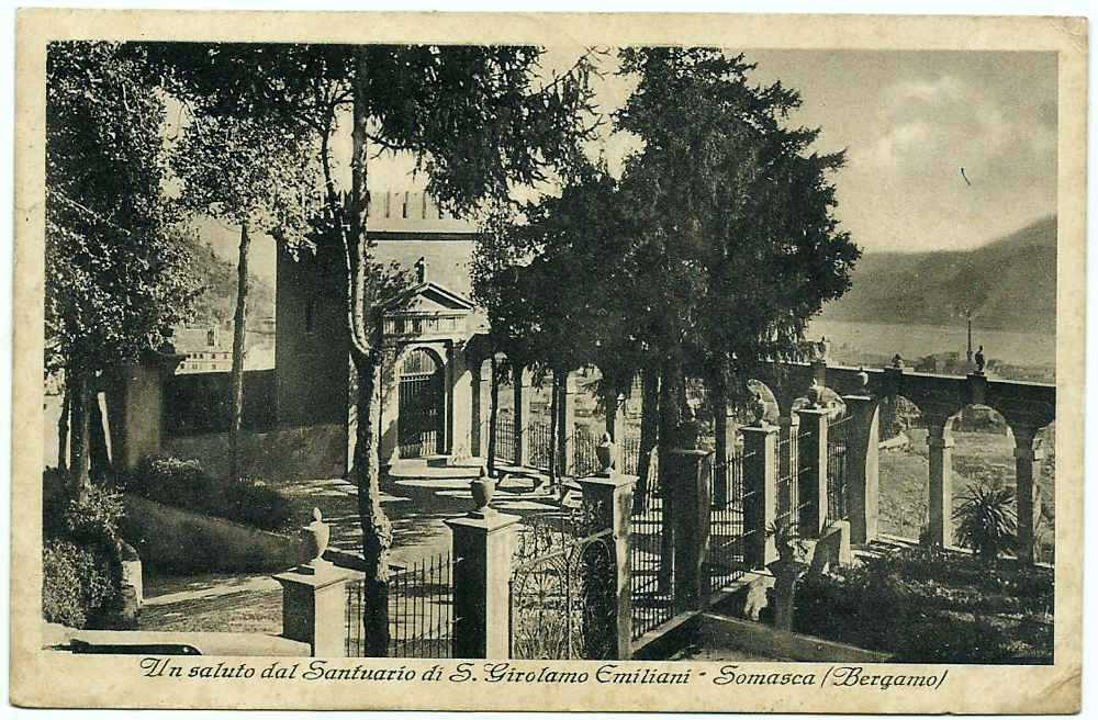 cartolina di Somasca - 1947
