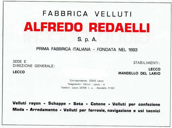 Redaelli - Lecco - 1971